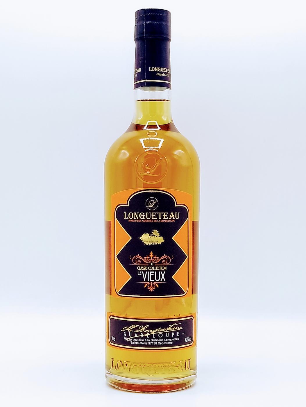 Longueteau rhum agricole vieux 42%, guadeloupe, - 3 ans - 70cl